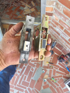 Entrance door lock replacement