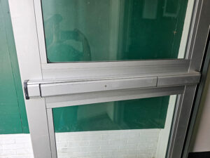 Exit door panic bar