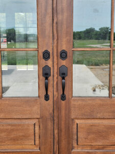 Residential door hardware installed