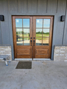 Residential door hardware installed